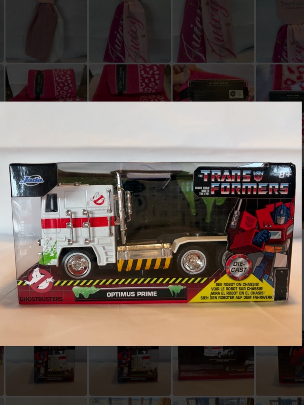 Transformers Ghostbusters Optimus Prime Truck Diecast Jada Hollywood Rides